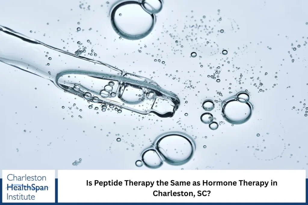 Is Peptide Therapy the Same as Hormone Therapy in Charleston, SC?